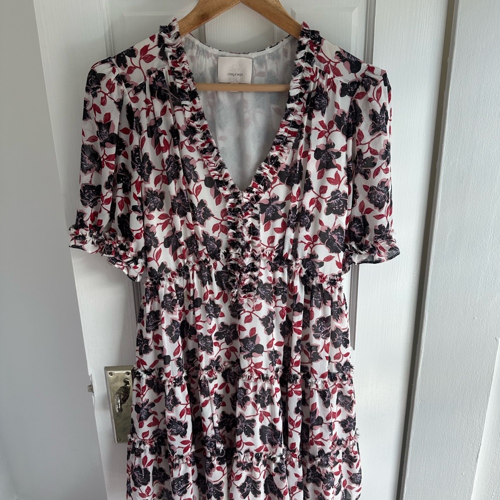 Cinq a Sept Pink and Purple Dress, Size 2